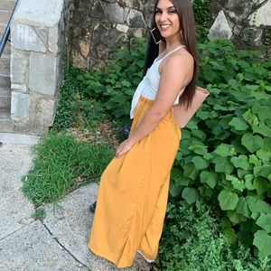 Yellow & white jumpsuit